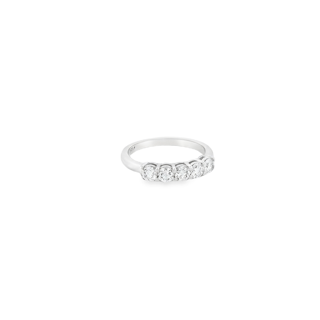 Elegant Silver Ring with Diamond Accent