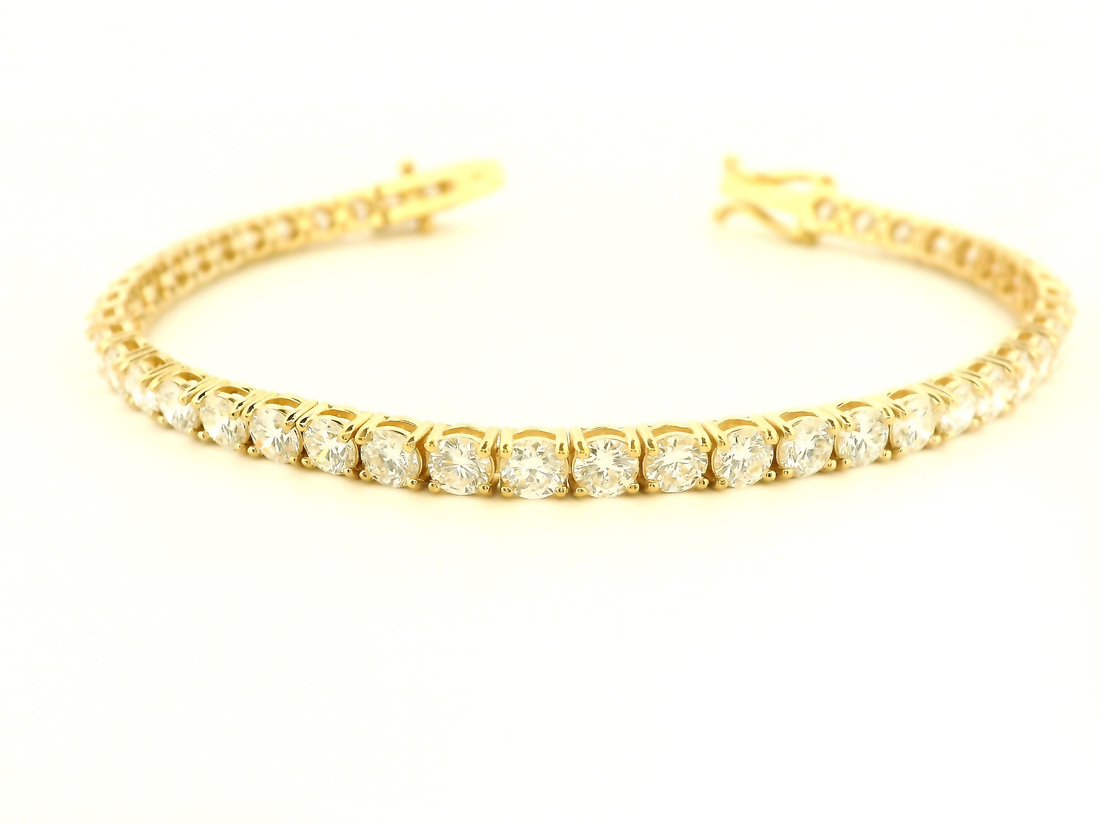 Elegant 14KGold Diamond Bracelet