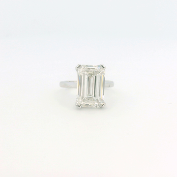 Elegant Emerald-Cut Diamond Ring