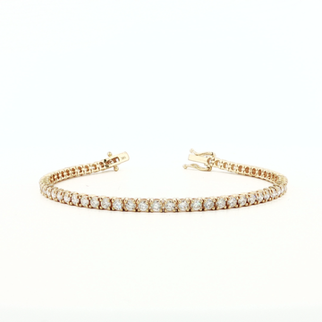 4.00Ct 14K Gold Tennis Bracelet