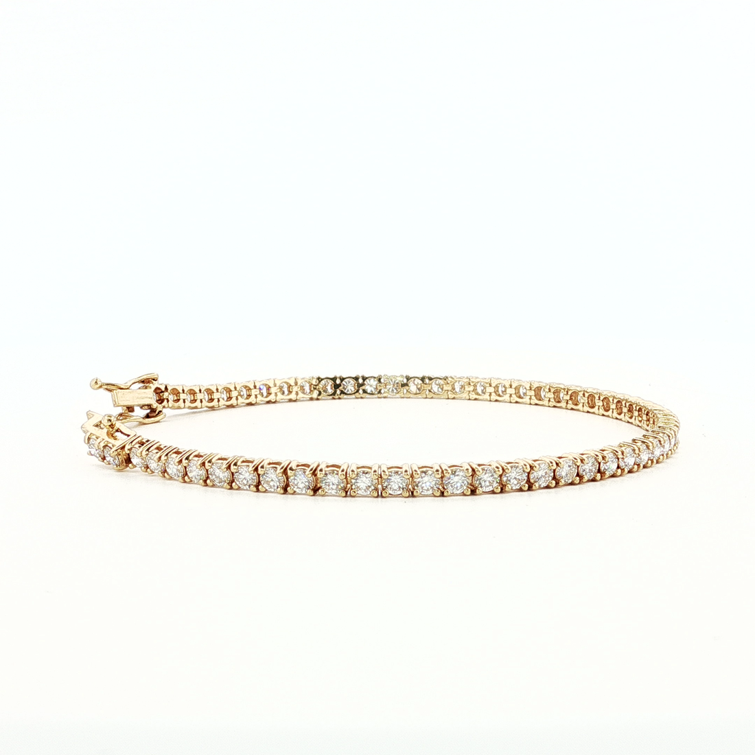 4.00Ct 14K Gold Tennis Bracelet