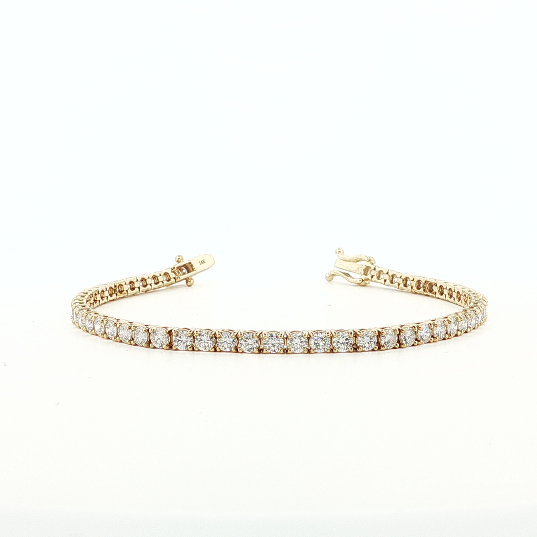 5.00Ct 14K Gold Tennis Bracelet