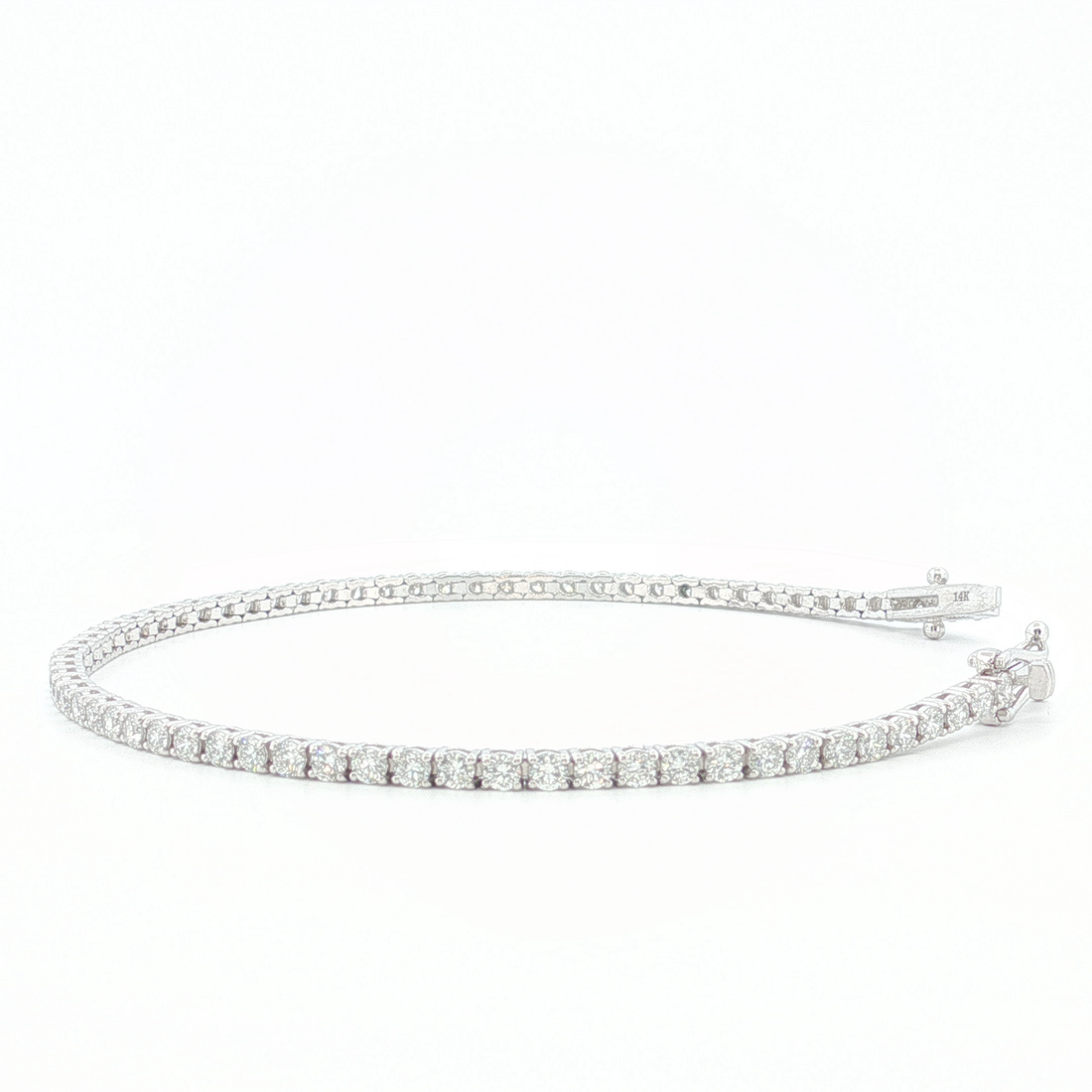 3.00Ct 14K Gold Tennis Bracelet