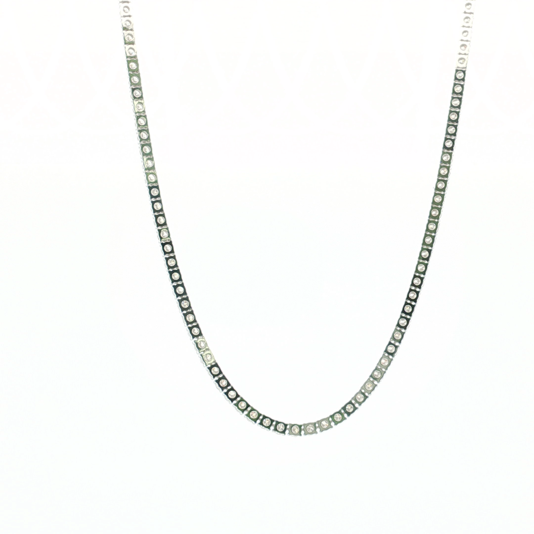 10Ct 14K Gold Tennis Necklace