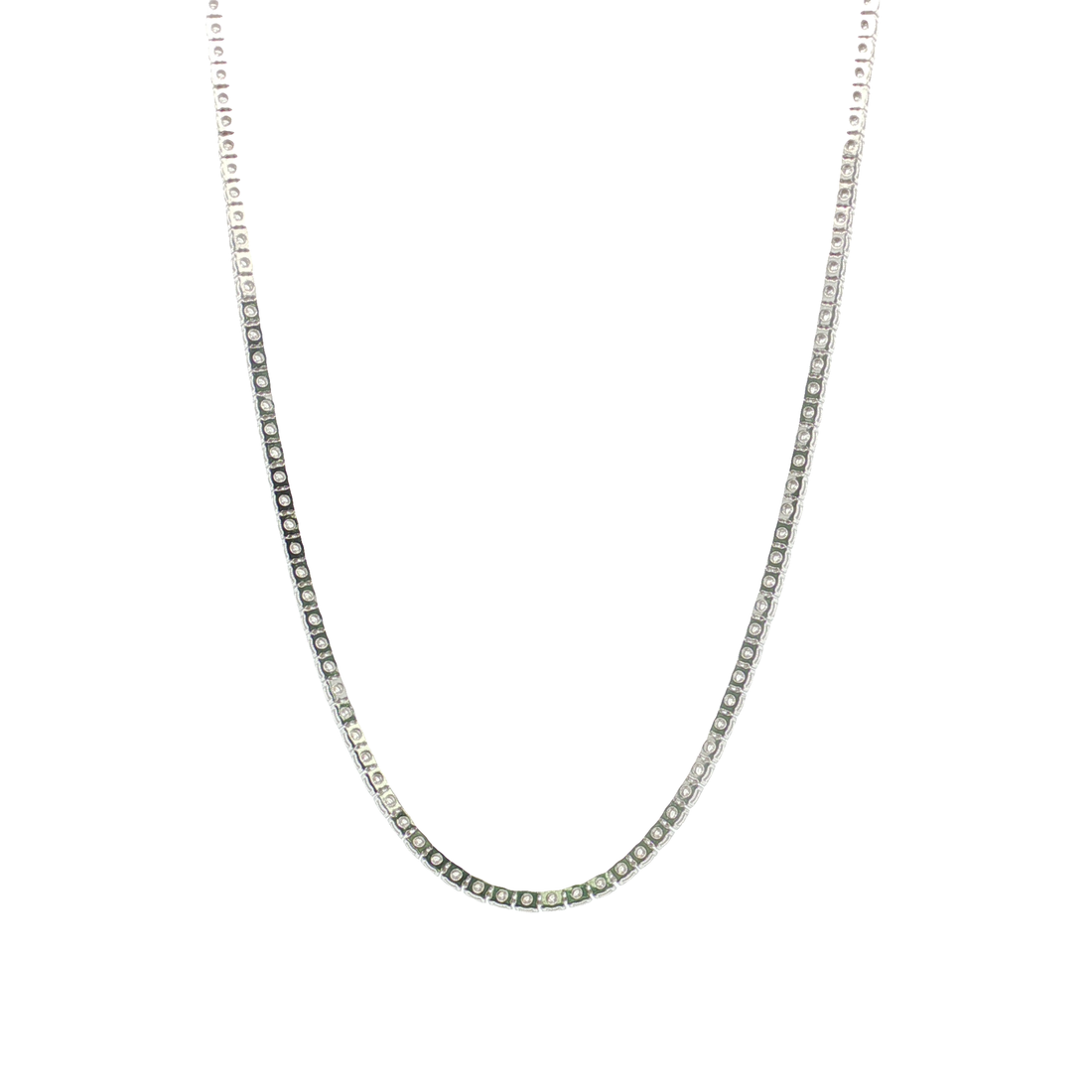 8.00Ct. 14K Gold Tennis Necklace
