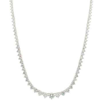 8Ct 14K Gold Graduated Necklace