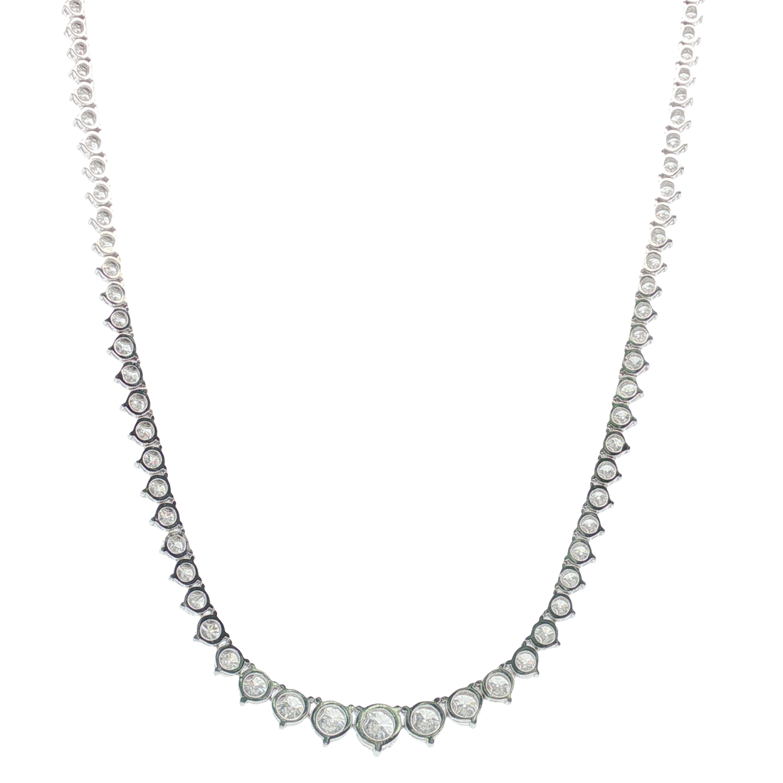 8Ct 14K Gold Graduated Necklace