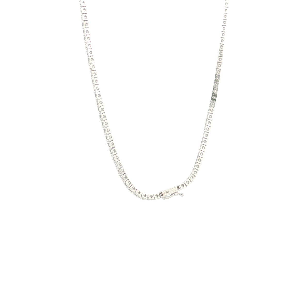 9.00Ct. 14K Gold Tennis Necklace