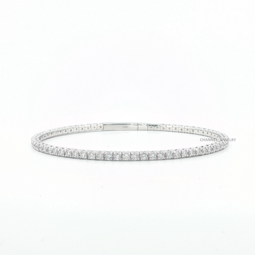 2.00Ct 14K Gold Flex Bangle
