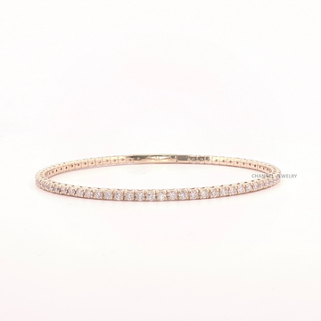 2.00Ct14K Gold Flex Bangle