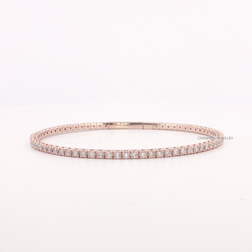 2.00Ct 14K Gold Flex Bangle