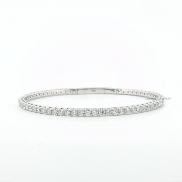 4.00Ct 14K Gold Flex Bangle