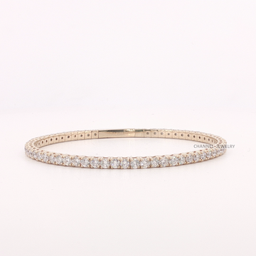 5.00Ct 14K Gold Flex Bangle