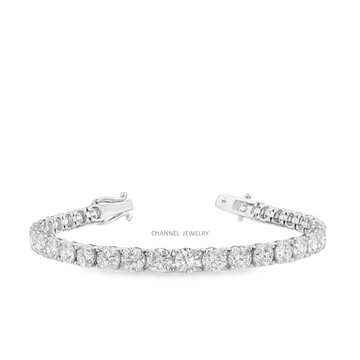 16.00ct 14K Gold Tennis Bracelet