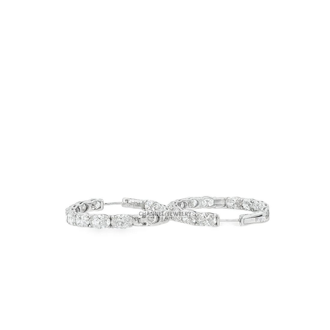 10ct. 14K Gold Inside Out Hoop Earrings