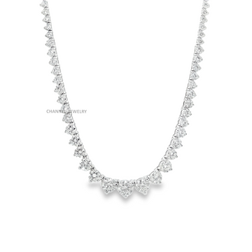 10Ct 14K Gold Graduated Necklace