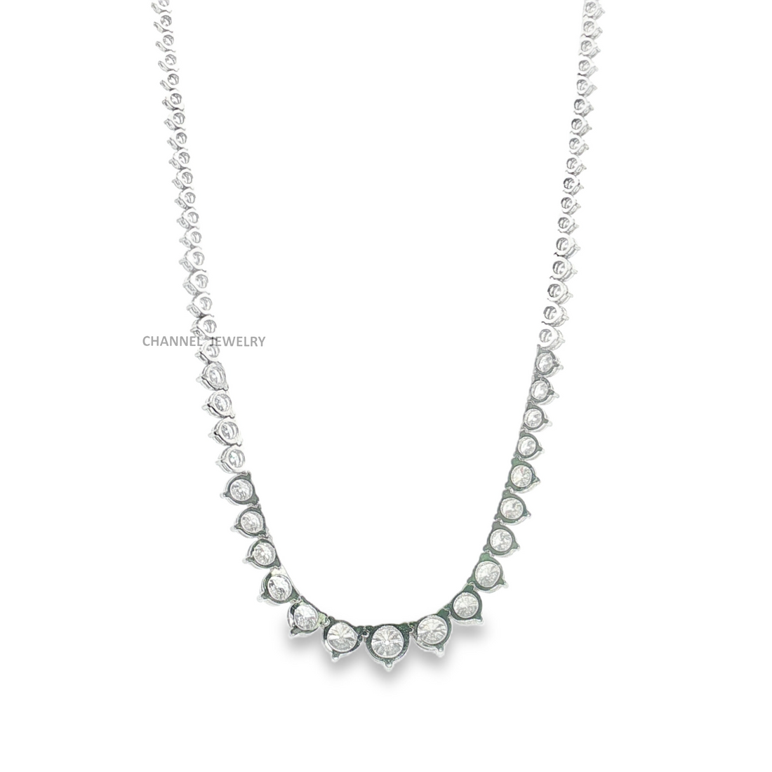 13Ct 14K Gold Graduated Necklace