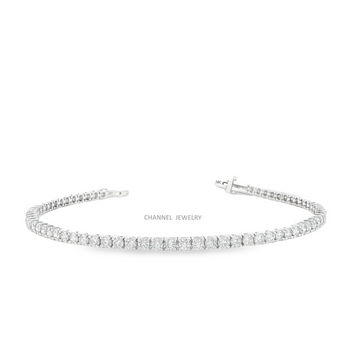 3.00ct 14K Gold Tennis Bracelets