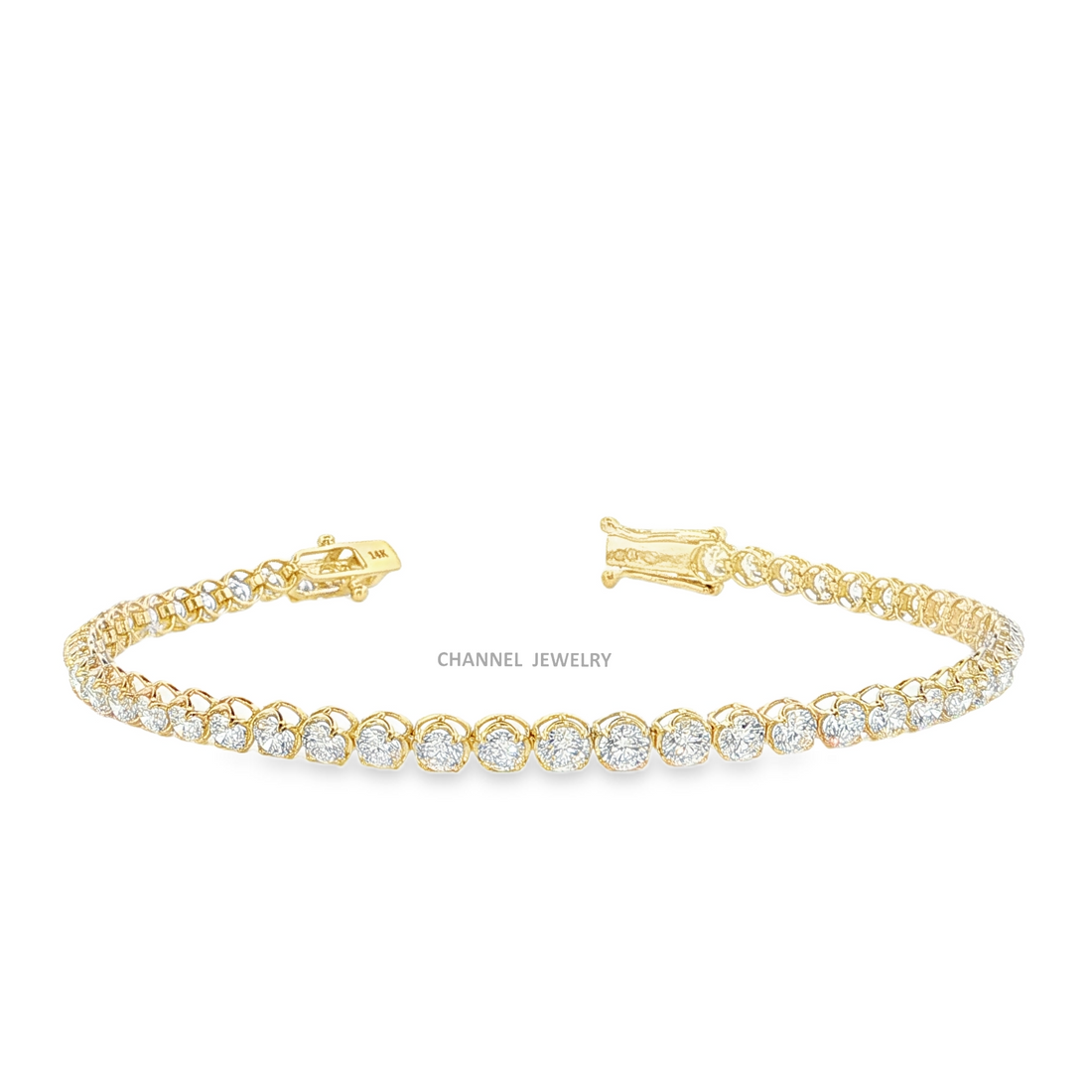 5.00Ct 14K Gold Diamond Tennis Bracelet