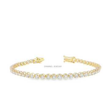 5.00Ct 14K Gold Diamond Tennis Bracelet