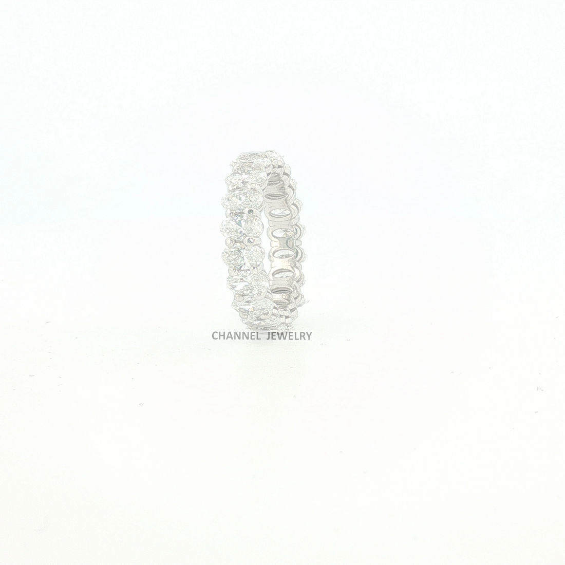 4Ct 14K Gold Eternity Band