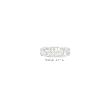 5Ct 14K Gold Emerald Eternity Band