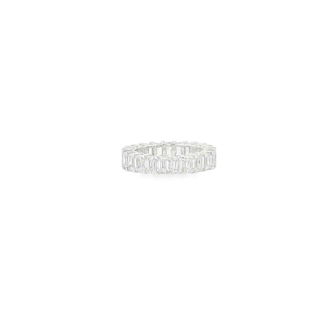 5Ct 14K Gold Emerald Eternity Band