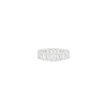 6Ct 14K Gold Emerald Eternity Band