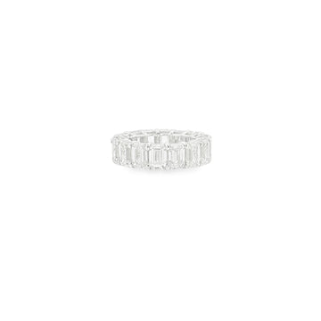 11Ct 14K Gold Emerald Eternity Band