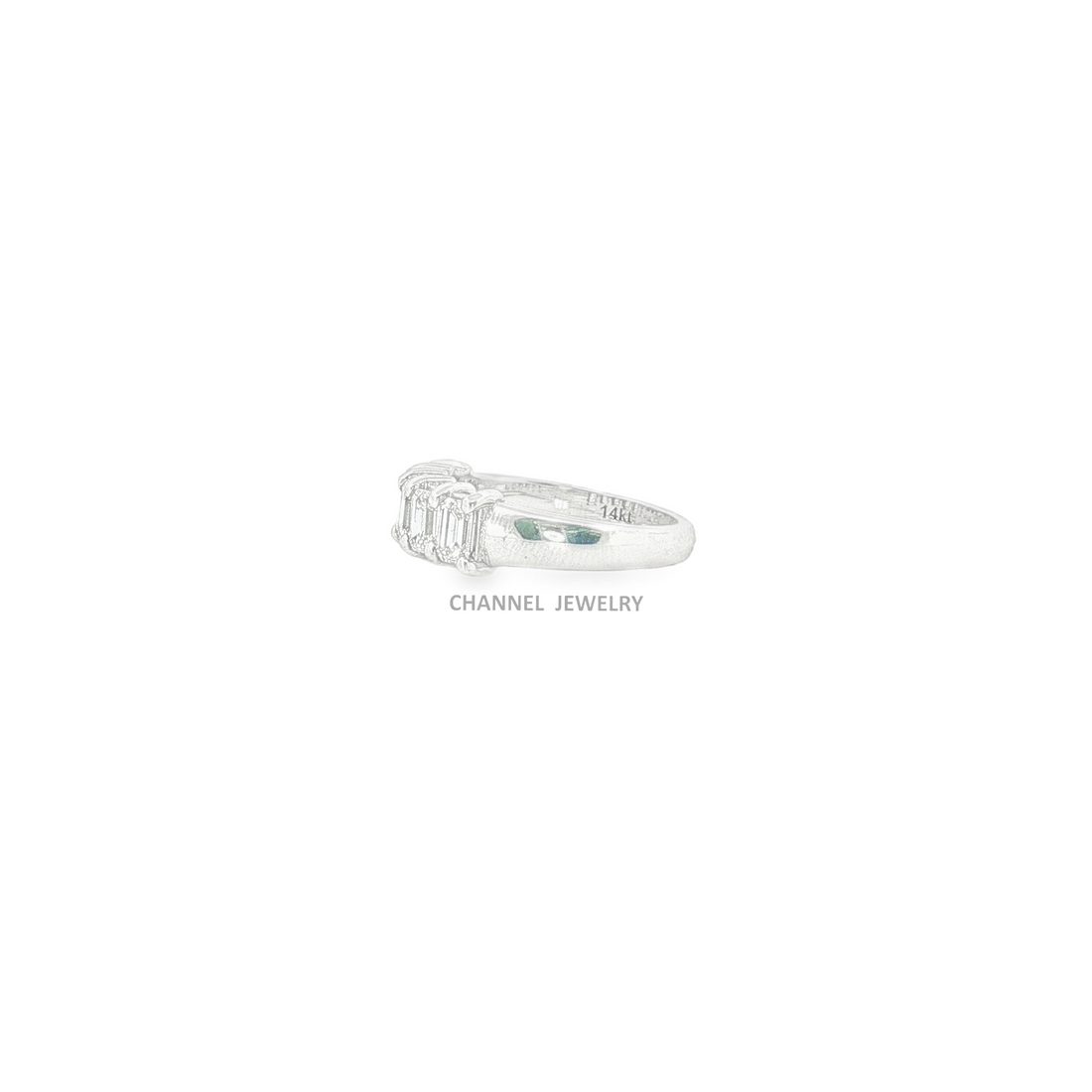 14k. Gold Emerald Eternity Band