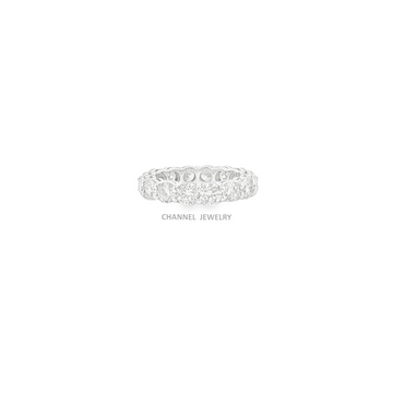 4.00ct 14K Gold Eternity Ring with Round Cut Diamonds