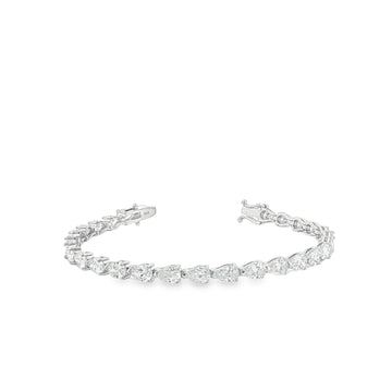 10ct 14K Gold Pear Cut Bracelet