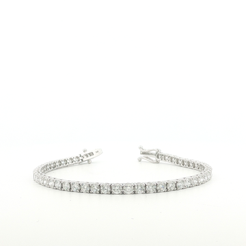 14K White Gold Diamond Tennis Bracelet