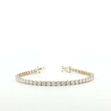 7.00Ct 14K Yellow Gold Tennis Bracelet