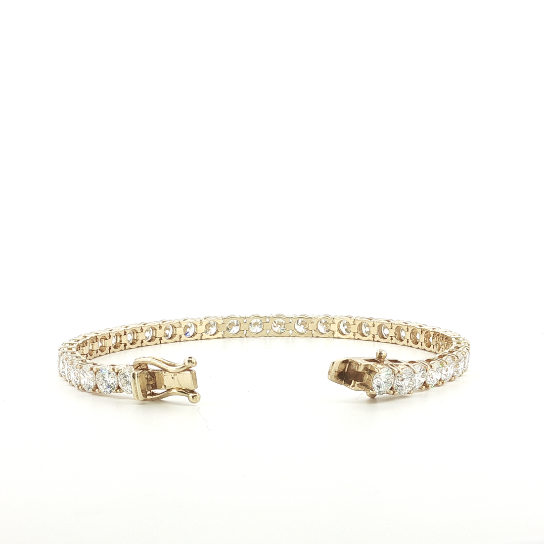 12.00Ct 14K White Gold Diamond Tennis Bracelet