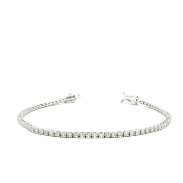 2.00Ct 14K White Gold Diamond Tennis Bracelet