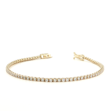 2.00Ct 14K Yellow Gold Diamond Tennis Bracelet