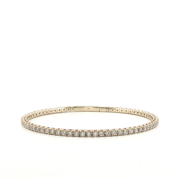 3.00Ct 14K Gold Round Cut Diamond Tennis Bracelet