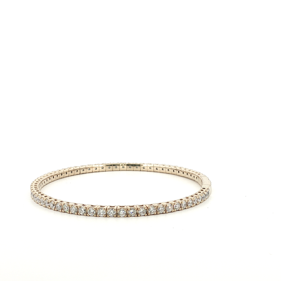 3.00Ct 14K Gold Round Cut Diamond Tennis Bracelet