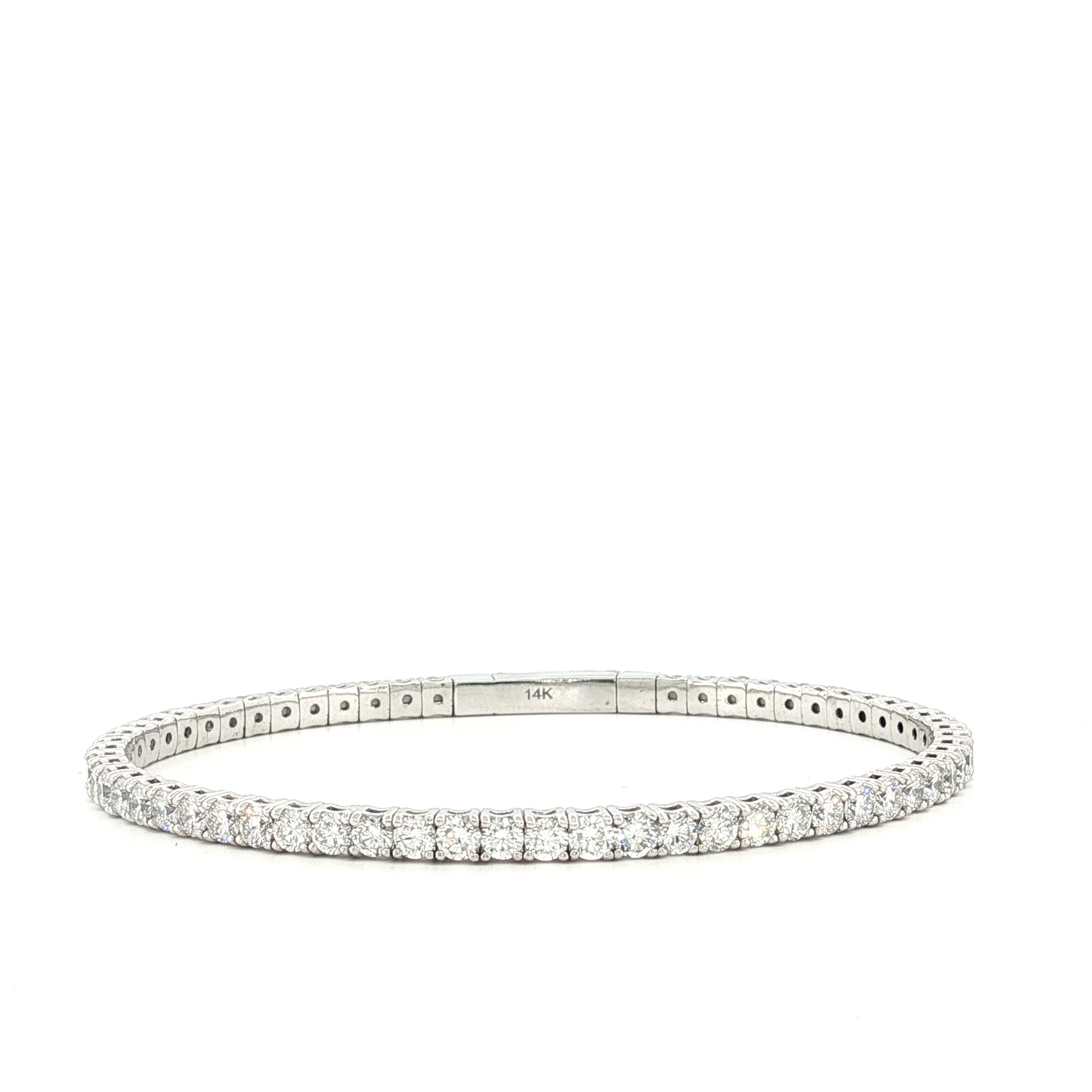 Flex-1005 White Gold 5ct Bangle