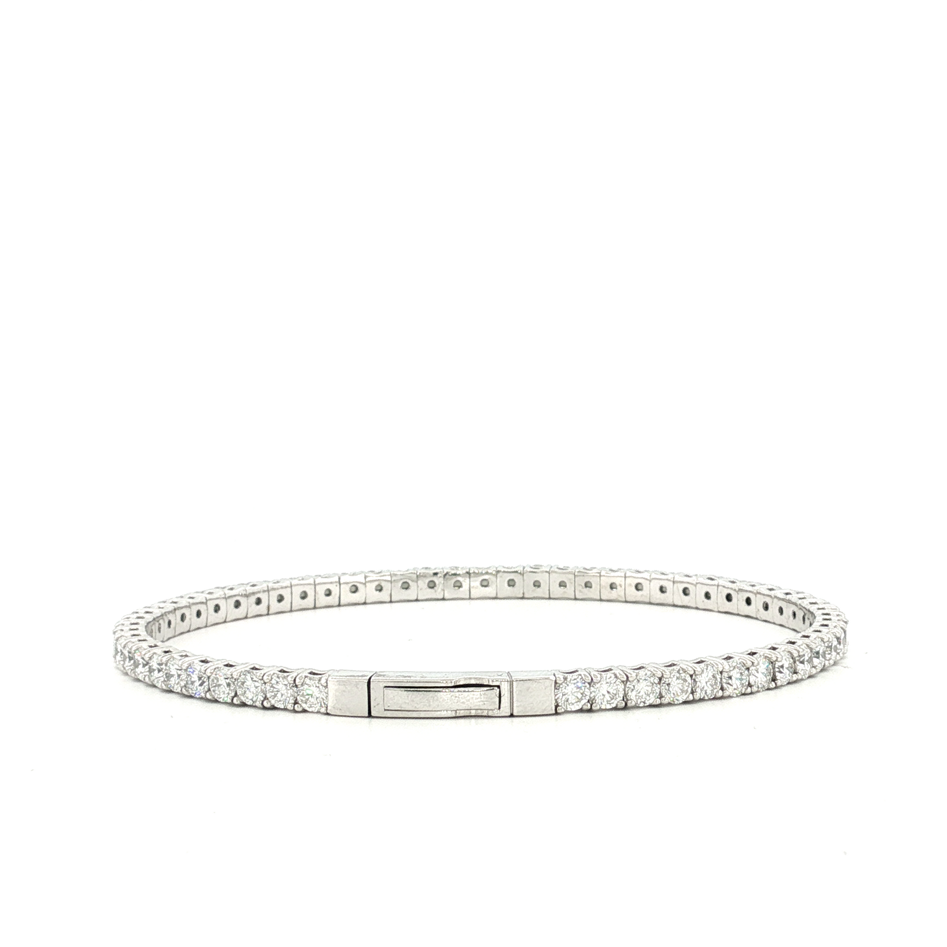 Flex-1005 White Gold 5ct Bangle