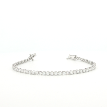 3.00Ct 14K Gold Round Cut Diamond Tennis Bracelet
