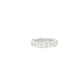 4Ct 14K Gold Oval Eternity Band