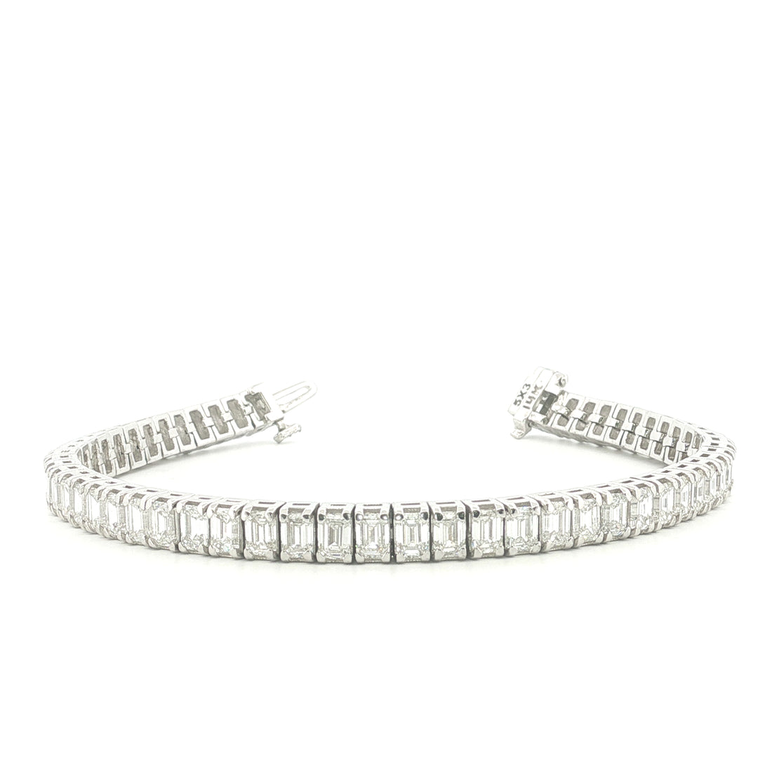 Fancy Tennis Bracelet — Emerald