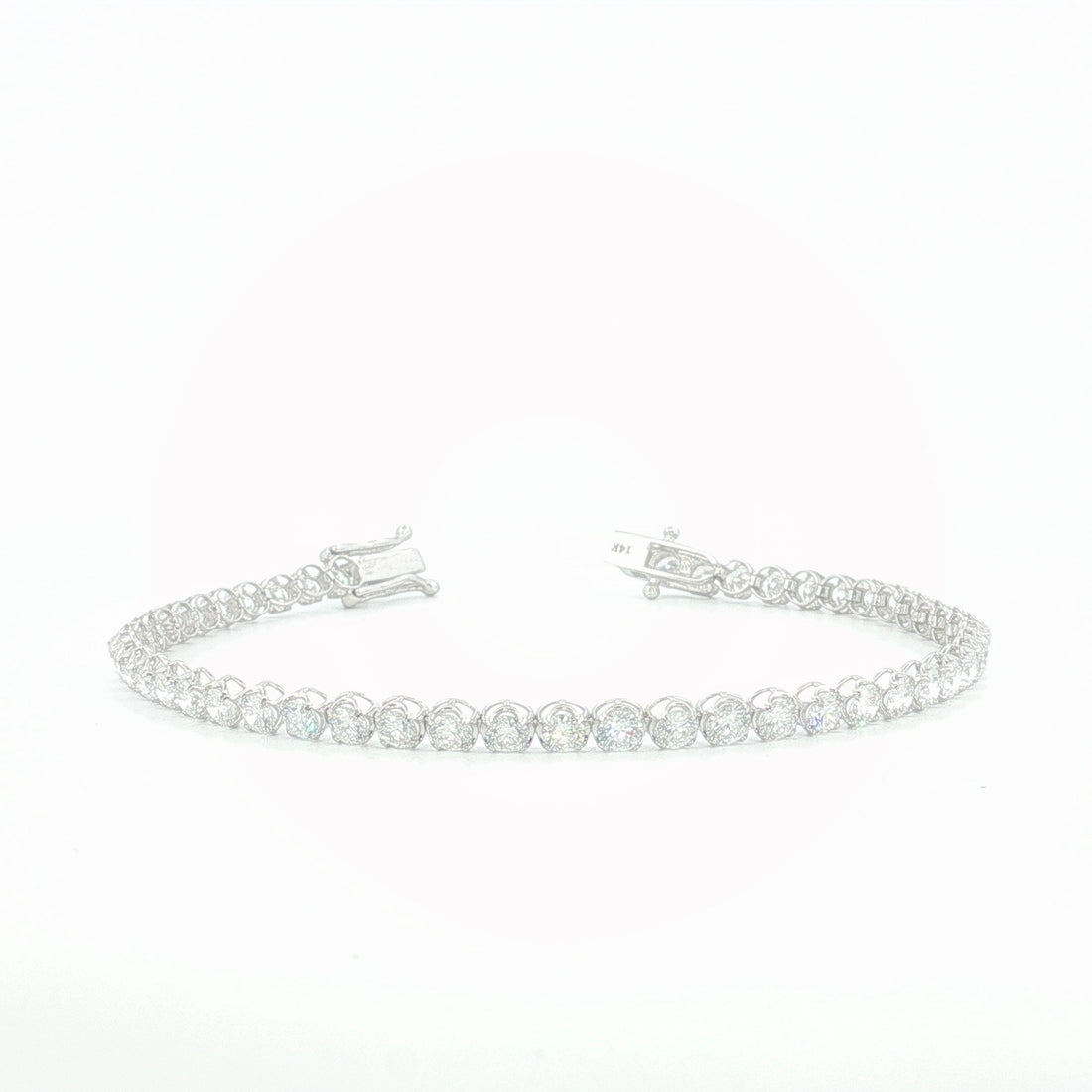 Crown Set Tennis Bracelet