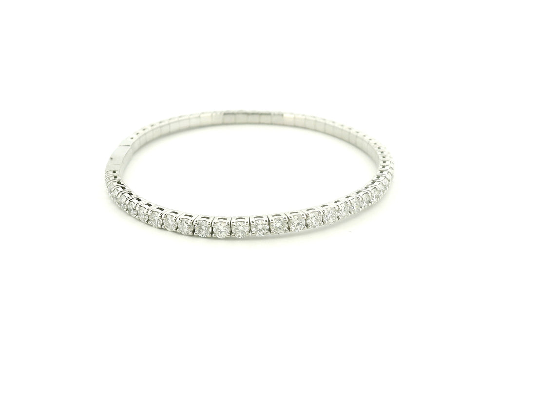 Elegant Diamond Flex Bangle
