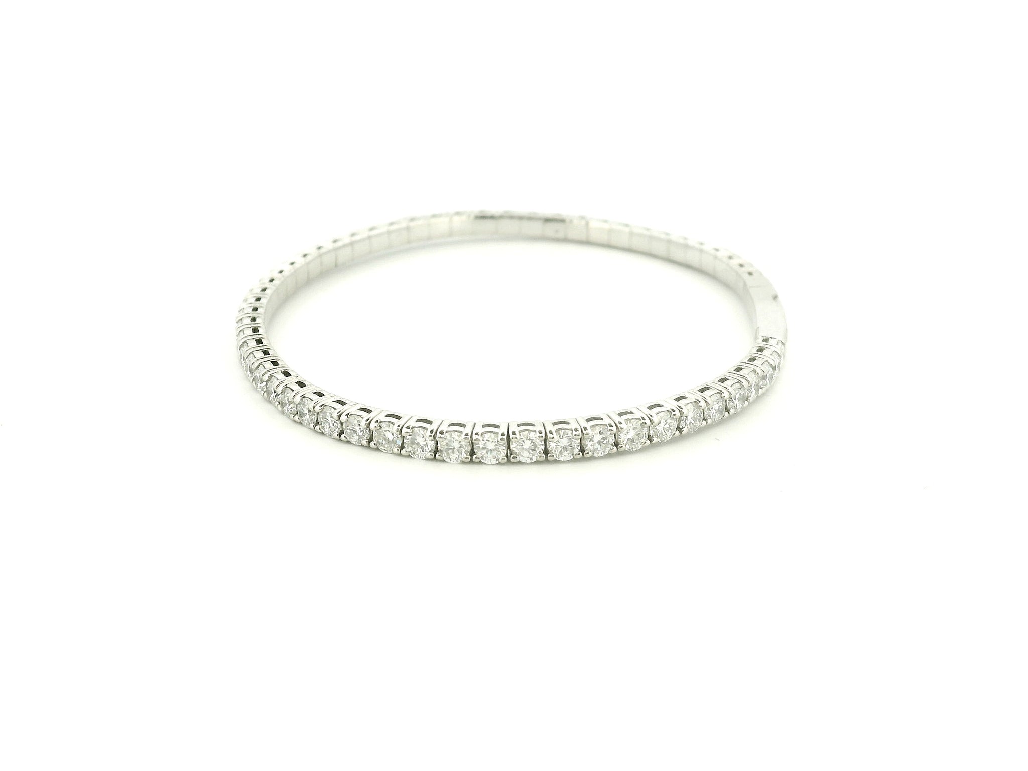 Elegant Diamond Flex Bangle