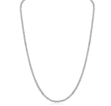 Crown Set Tennis Necklace
