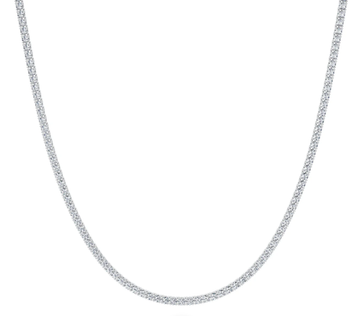 5ct 14K Gold Tennis Necklace