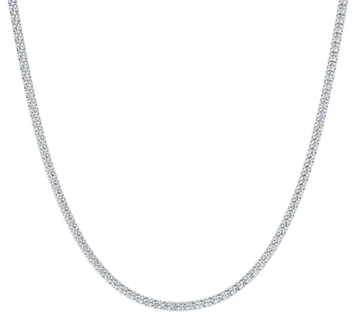 7Ct 14K Gold Tennis Necklace